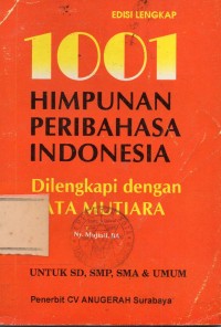 Image of 1001 Himpunan Peribahasa Indonesia